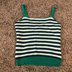 Cropped knitted tank